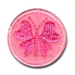 INSIGNIA PROGRESION MARIPOSAS FUCSIA