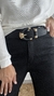 Cinturon Hebilla Combinada Negro
