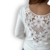 Sweater Soft Flowers Blanco