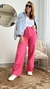 Pantalón Wide leg Rosa - comprar online