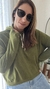 Sweater con capucha Verde Militar - comprar online