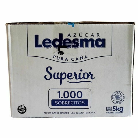 Azúcar Ledesma Selección Blanco - 1000 Sobres Individuales de 5g - Calidad Premium