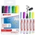 Marcador De Tinta Para Vidrio Y Pizarra Punta Redonda X 5 Colores Surtidos Set 90 Edding