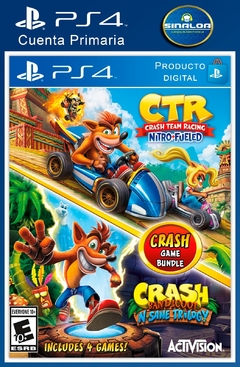 Crash Bandicoot: N. Sane Trilogy + CTR Nitro-Fueled (formato digital) PS4