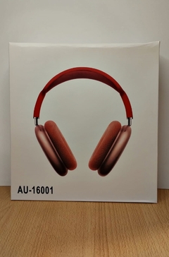 Auriculares vincha inalambrico au-16001 (rojo) - comprar online