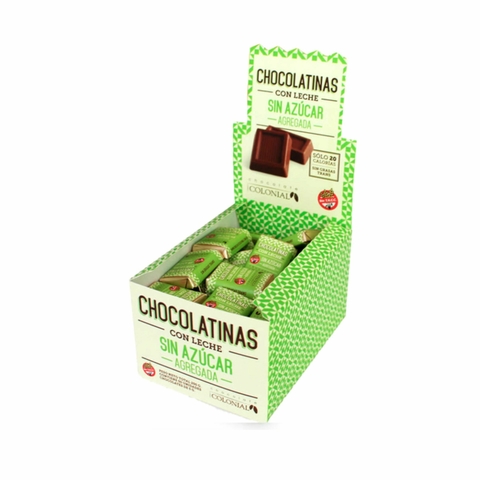 Chocolatina Colonial Sin Azucar X 50u