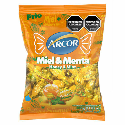 Caramelos de Miel + Menta Arcor x 405g