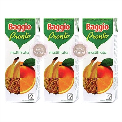 Jugo Baggio 200ml Multi fruta 18 Unidades