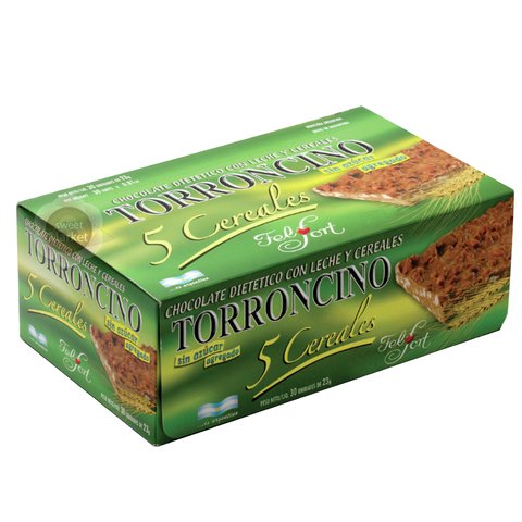 Chocolate Torroncino 5 Cereales Felfort X30 Unidades