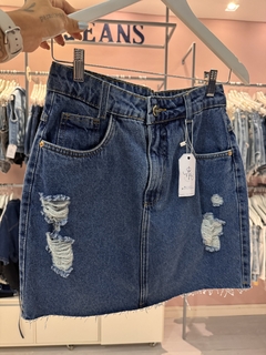 Saia java jeans escuro