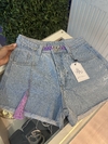 short c cinto corrente lavanda