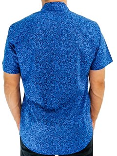 camisa social azul marinho
