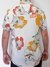 Camisa Estampada Creme Floral Social Viscose Branca Florida na internet