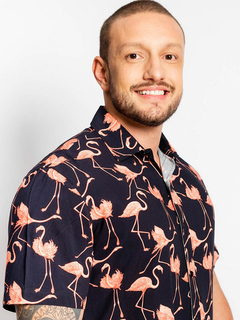 camisa flamingos