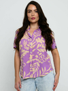 camisa feminina floral