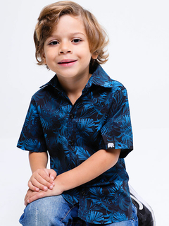 camisa floral masculina infantil