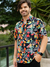 camisa floral masculina