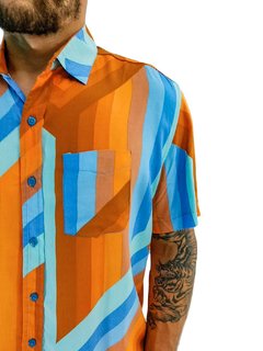 camisa listrada masculina