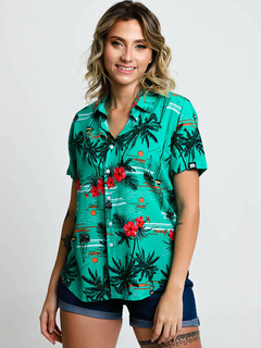 camisa havaiana feminina