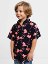 camisa infantil flamingo
