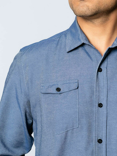 camisa social jeans