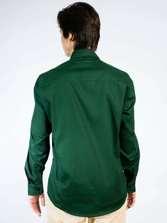 camisa manga longa verde