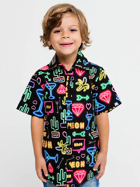 Camisa Neon Infantil - Phiphi Camisaria