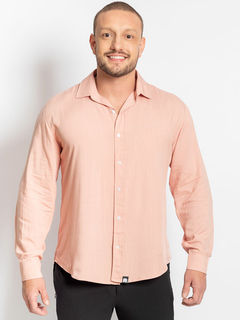 camisa rosa masculina