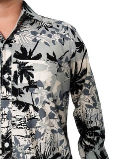 camisa masculina estampada