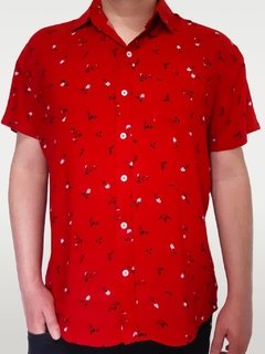 camisa vermelha masculina