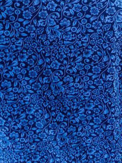 camisa estampa azul floral