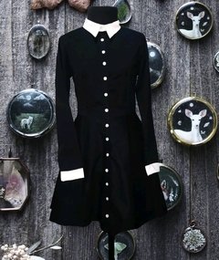 Vestido cuello camisa sale