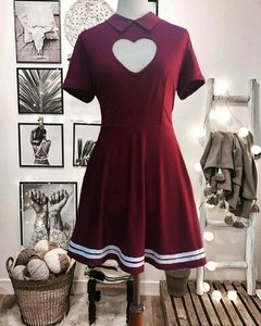 Vestido Heart con abertura de corazon - tienda online