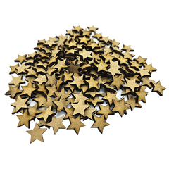 06 Estrelas Estrelinhas Aplique Mdf Personalizados 15cm - comprar online