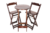Conjunto Bistrô para Bar Madeira Imbuia com Duas Cadeiras Madesil