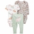 Carters Set 3 Piezas Body Mangas Cortas y Largas Pantalon Conejitos