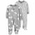 Carters Pack 2 Osito-Pijama Algodon Cierre Ovejas Blancas Rayas