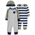 Carters Set 3 Piezas Osito-Pijama Gorro Rayas