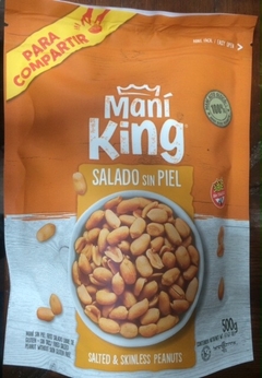 Maní King salado sin piel x 500 grs