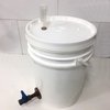 Balde Blanco Canilla Y Airlock Fermentador Cerveza Artesanal