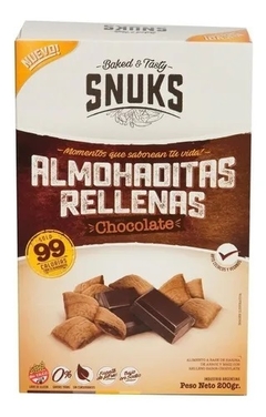 Almohaditas rellenas SNUKS (chocolate o frutilla) 240 gms - comprar online