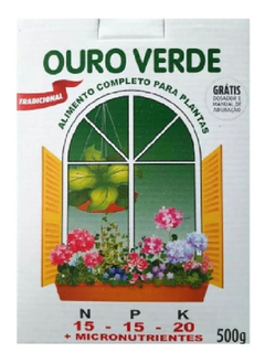 Ouro Verde Fertilizante Pó Completo P/ Plantas 500g 15-15-20 Nitran - comprar online