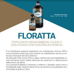 Fertilizante Organomineral Classe A Floratta 1 Litro- Beifort - Agropaulista Garden