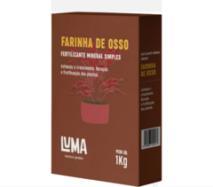 Fertilizante Farinha De Osso 1kg Luma Hortas E Jardim