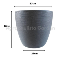 Vaso Grande Luxo Plantas Polietileno Cônico Varanda Casa Goyama - comprar online