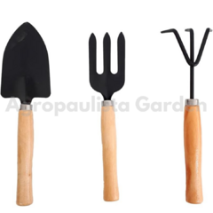 Kit de Ferramentas para Jardinagem e Horta com 3 Peças Garden tools