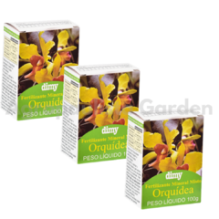 Fertilizante Dimy Mineral Misto Orquídeas 100 Gr. 3 X 100