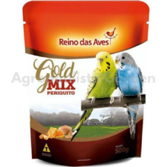 Periquito Gold Mix 500g - Reino das Aves