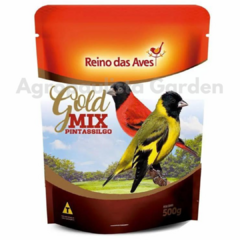 Ração Reino das Aves Gold Mix Pintassilgo para Pássaros 500g