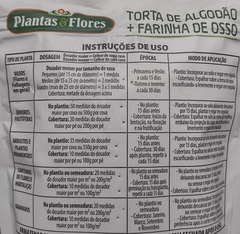 Plantas&flores Torta Algodão + Farinha De Osso 500g - Bonigo - comprar online